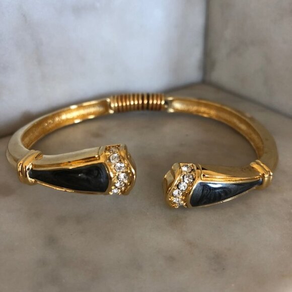 KENNETH JAY LANE for Avon Duchess Collection Panther Enamel Crystal Gold… - Picture 4 of 15